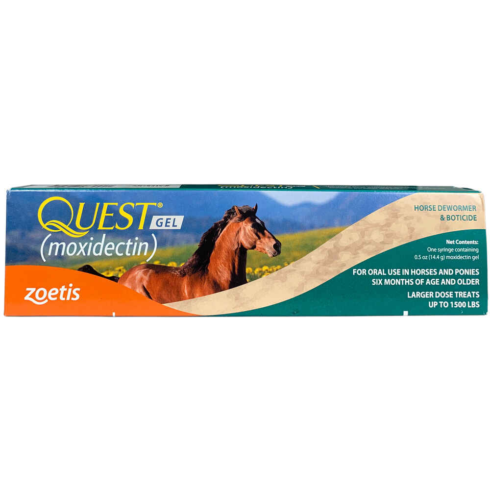 QUEST PLUS Gel Dewormer Boticide For Horses Ponies,