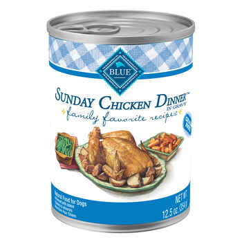 Blue Buffalo BLUE Family Favorite Recipes Adult Sunday Chicken Dinner Wet Dog Food 12.5 oz Cans - Case of 12 product detail number 1.0