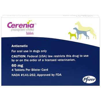 Cerenia Tabs 60 mg 4 ct product detail number 1.0