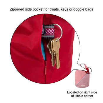 Kurgo Kibble Carrier Dog Food Travel Storage Bag  - Chili Red