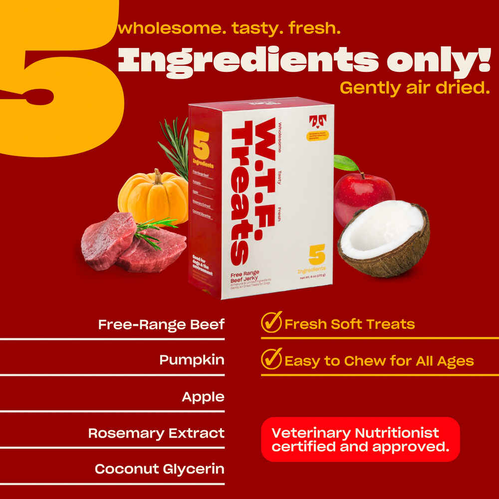 OH NORMAN ! WTF Free Range Beef Jerky Dog Treats