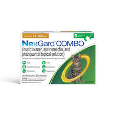 NexGard COMBO for Cats 5.6-16.5 lbs. (Yellow Box) 6 Doses (6 Month Supply)-product-tile