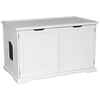 Cat Litter Box Cover and Cabinet White