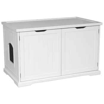 Cat Litter Box Cover and Cabinet White product detail number 1.0