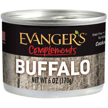 Evangers Grain Free Buffalo Canned Dog and Cat Food 6-oz, case of 24 product detail number 1.0
