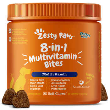 Zesty Paws 8-in-1 Multifunctional Bites for Dogs Chicken - 90ct product detail number 1.0