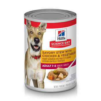 Hill's Science Diet Adult Savory Stew with Chicken & Vegetables Wet Dog Food - 12.8 oz Cans - Case of 12 product detail number 1.0
