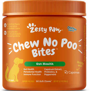 Zesty Paws Chew No Poo Bites for Dogs 90ct Jar/Chicken product detail number 1.0