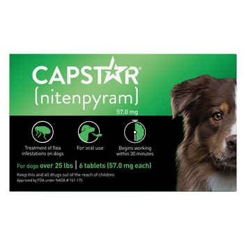 Capstar Flea Treatment Tablets 6pk 26-125 lbs product detail number 1.0