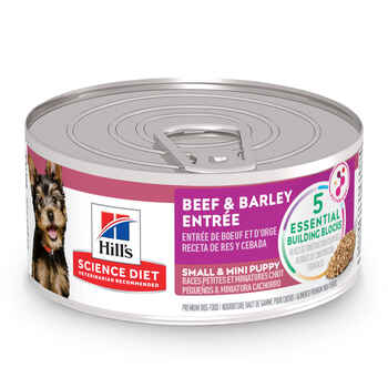 Hill's Science Diet Puppy Small & Mini Breed Beef & Barley Entrée Wet Dog Food - 5.8 oz Cans - Case of 24 product detail number 1.0