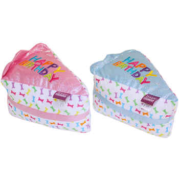 Multipet Birthday Cake Slice Dog Toy 6" Dog Toy product detail number 1.0