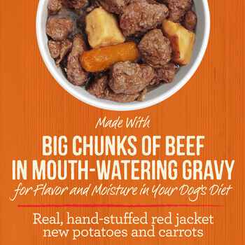Merrick Grain Free Chunky Pappy's Pot Roast Dinner Canned Dog Food 12.7-oz, case of 12