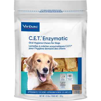 C.E.T. Enzymatic Oral Hygiene Chews for Dogs Large 30 ct product detail number 1.0