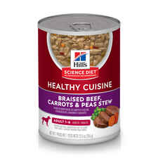 Hill's Science Diet Adult Healthy Cuisine Braised Beef, Carrots, & Peas Stew Wet Dog Food-product-tile