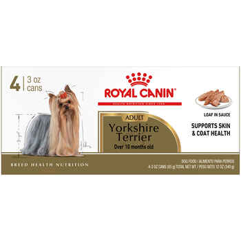 Royal Canin Breed Health Nutrition Yorkshire Terrier Adult Wet Dog Food 3 oz Cans - Case of 4