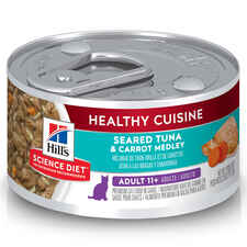 Hill's Science Diet Adult 11+ Senior Healthy Cuisine Seared Tuna & Carrot Medley Wet Cat Food-product-tile