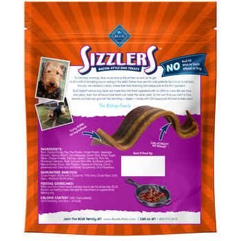 Blue Buffalo BLUE Sizzlers Natural Bacon-Style Dog Treats 6 oz Bag