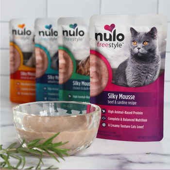 Nulo FreeStyle Beef & Sardine Silky Mousse Cat Food 24 2.8 oz pouches