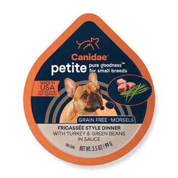 Canidae PURE Petite Small Breed Grain Free Morsels Turkey & Green Beans Wet Dog Food 3.5 oz Cups - Pack of 12 product detail number 1.0