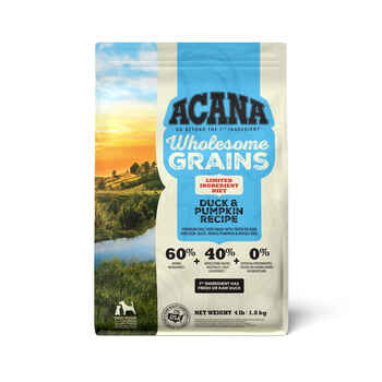 ACANA Wholesome Grains Limited Ingredient Diet Duck & Pumpkin Dry Dog Food 4 lb Bag product detail number 1.0