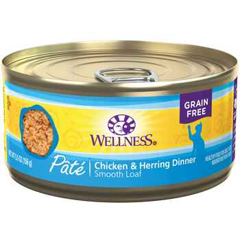 Wellness Complete Health Pate Chicken & Herring Dinner Wet Cat Food 5.5 oz Can - Case of 24 product detail number 1.0
