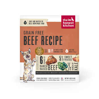 The Honest Kitchen Grain Free Beef Dehydrated Dog Food - 4 lb Box product detail number 1.0