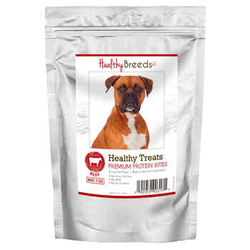 Healthy Breeds Boxer Healthy Treats Premium Protein Bites Beef Dog Treats 10 oz product detail number 1.0