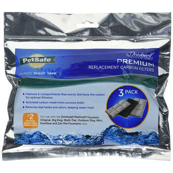 PetSafe Drinkwell Premium Replacement Carbon Filters for Water Fountains 3 Pack