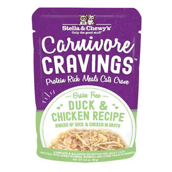 Stella & Chewy's Carnivore Cravings Duck & Chicken Flavored Shredded Wet Cat Food 2.8oz, Case of 24 product detail number 1.0