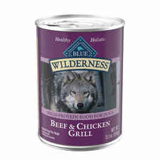 Blue Buffalo Wilderness Canned Dog Food Beef & Chicken Grill  12-12.5 oz cans-product-tile