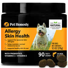 Pet Honesty Allergy Skin Health Salmon Flavored Soft Chews Skin & Coat Allergy Supplement for Dogs-product-tile