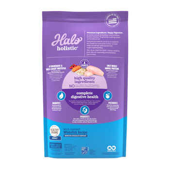 Halo Holistic Sensitive Stomach Support Wild-Caught Whitefish Dry Cat Food 6lb bag