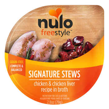 Nulo FreeStyle Chicken & Chicken Liver Stew Cat Food 24 2.8 oz pack product detail number 1.0