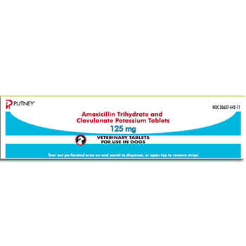 Amoxicillin Trihydrate and Clavulanate Potassium Tablets 125 mg (sold per tablet) product detail number 1.0