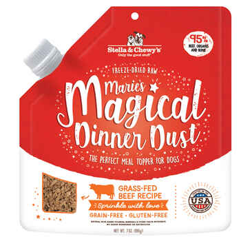 Stella & Chewy's Marie's Magical Dinner Freeze-Dried Raw Dust Grass-Fed Beef Dog Food Topper 7oz product detail number 1.0