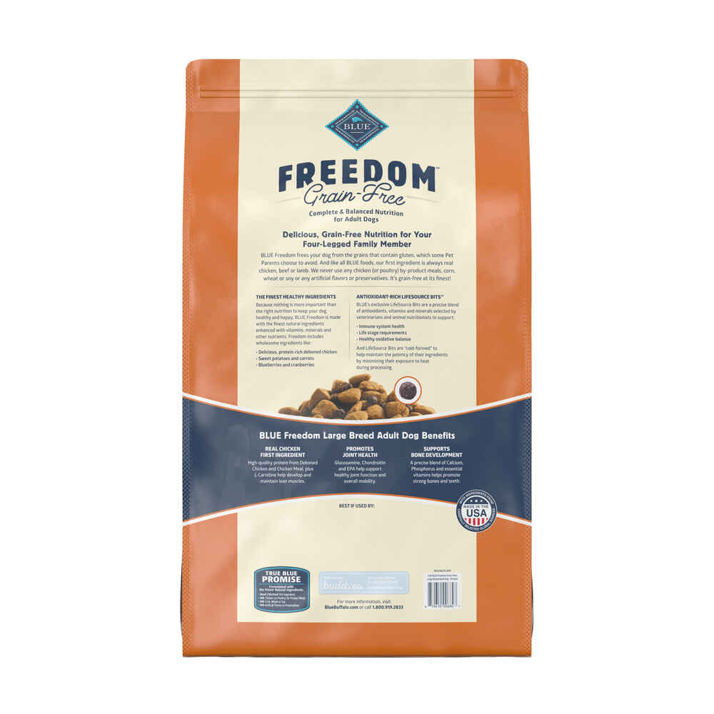 Blue Buffalo Freedom Large Breed Grain-Free Chicken Recipe Adult Dry Dog Food