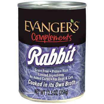 Evangers Grain Free Rabbit  Canned Dog and Cat Food 12.5-oz, case of 12 product detail number 1.0