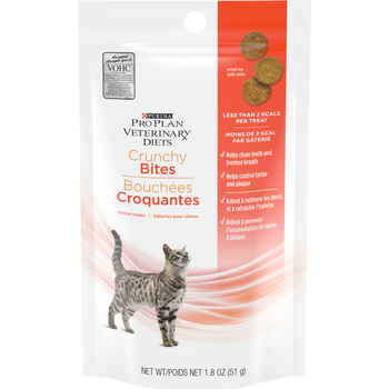 Purina Pro Plan Veterinary Diets Crunchy Bites Cat Treats - 1.8 oz Pouch product detail number 1.0