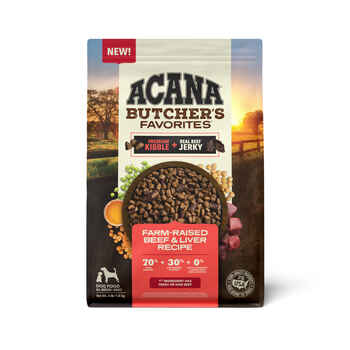 ACANA Butcher's Favorites Farm-Raised Beef & Liver Recipe Dry Dog Food 4 lb Bag product detail number 1.0