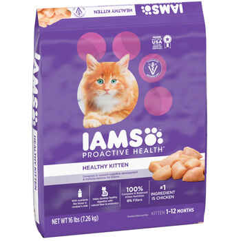 Iams ProActive Health Kitten Chicken Recipe Dry Cat Food 16 lb