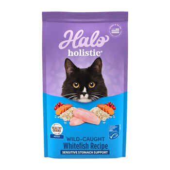 Halo Holistic Sensitive Stomach Support Wild-Caught Whitefish Dry Cat Food 6lb bag product detail number 1.0