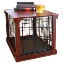 Dog Crate with Wooden Cover Large-product-tile