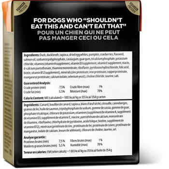Petcurean Go! Sensitivities Limited Ingredient Grain Free Duck Pate Wet Dog Food 12.5-oz, case of 12