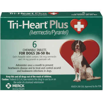 Tri-Heart Plus 6pk Green 26-50 lbs product detail number 1.0