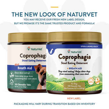 NaturVet Coprophagia Stool Eating Deterrent Plus Breath Aid Supplement for Dogs Soft Chews 130 ct