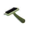 Safari Nylon Coated Tip Dog Brush for Shorthaired Breeds Green, 6.75" x 4" x 1"
