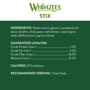 Whimzees® Stix All Natural Daily Dental Treat for Dogs Extra Small - 56 count - 14.81 oz