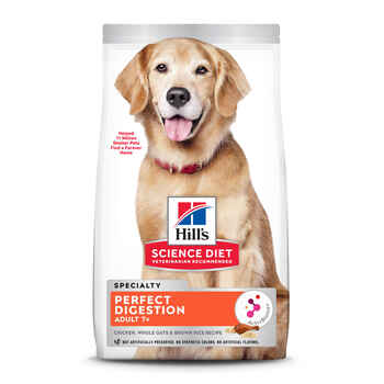 Hill's Science Diet Adult 7+ Perfect Digestion Chicken, Whole Oats & Brown Rice Dry Dog Food - 12 lb Bag product detail number 1.0