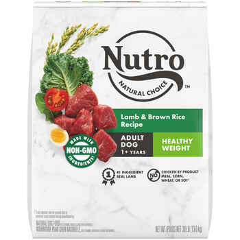 Nutro Natural Choice Adult Healthy Weight Lamb & Brown Rice Recipe Dry Dog Food 30 lb Bag product detail number 1.0