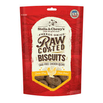 Stella & Chewy's Raw Coated Biscuits Cage-Free Chicken Recipe Freeze-Dried Grain-Free Dog Treats 9oz product detail number 1.0